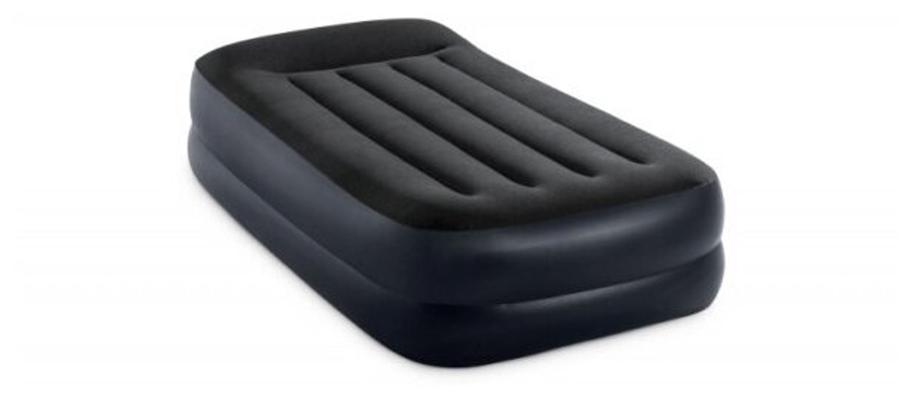 Кровать надувная Intex, 191х99х42 см, 64132NP, нас встроен, электр, флок, с ребрами жест, 136 кг