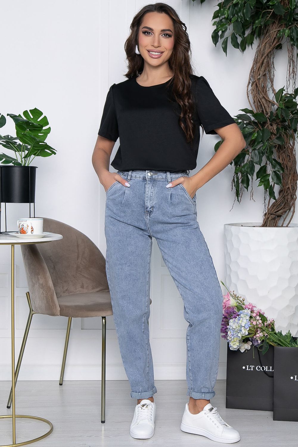 Блуза Кайса (черная) Б10521 LT Collection (Акция)