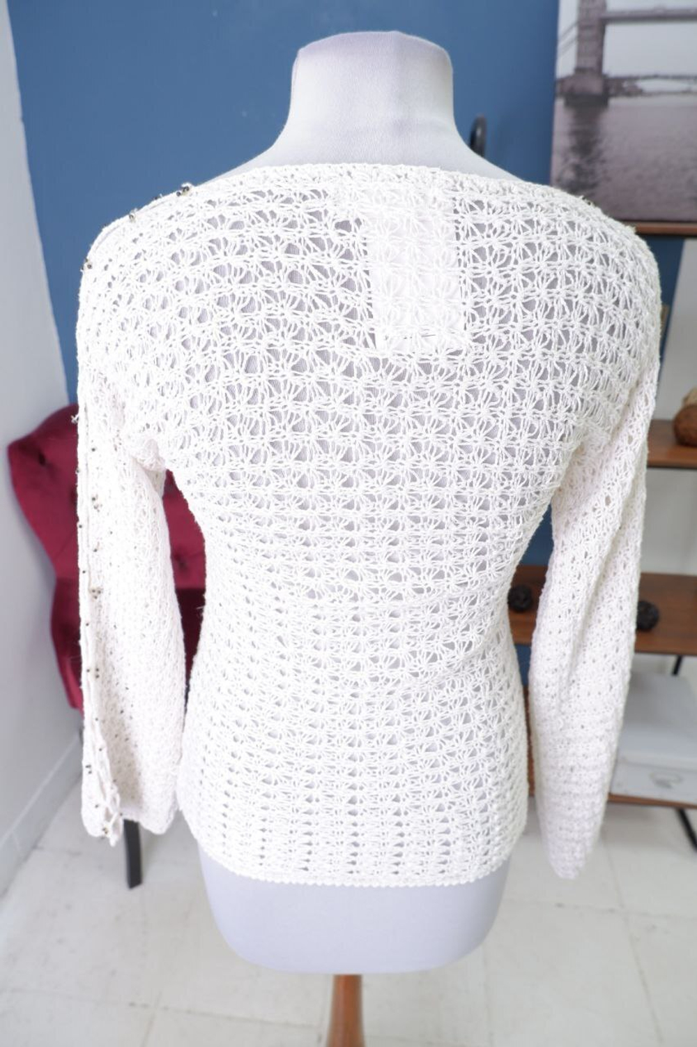 Джемпер красивой вязки 44 размер