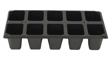 Кассета для рассады 10 квадрат 28*13*6 объем ячейки 100мл ТехноКомплекс 1шт.