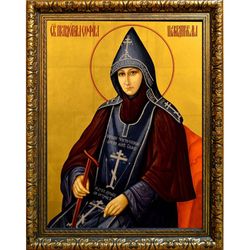 София Шамординская (Болотова) праведная схимонахиня. Икона на холсте.