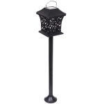 Фонарь садовый «Вечер» 12*12*13,5 см (h=60 см) на солнечной батарее (универсальный), Теплый белый