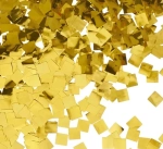 Латексный шар с мелким золотым конфетти, квадрат, 36 см