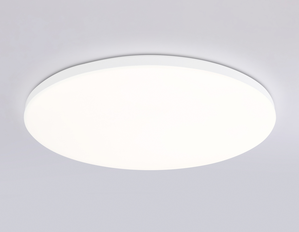 Потолочный светодиодный светильник с Wi-Fi Яндекс Алисой/Tuya/Smart Home/Alexa FZ2002 WH белый IP54 25W 3000K-6500K+RGB D370*55 (ПДУ ИК)