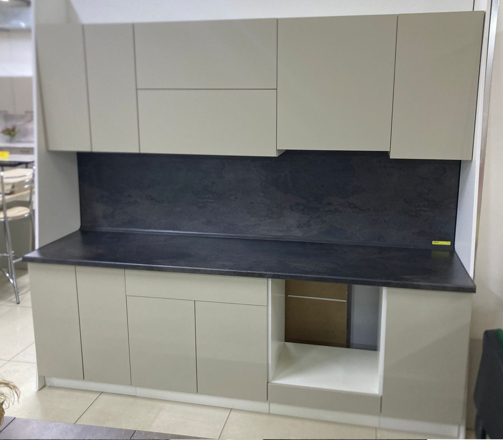 Модульная кухня "Стенли" 1800 Теплый серый