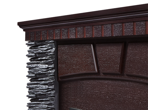 Портал Firelight Porto Classic камень черный, шпон венге