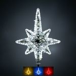 Макушка - звезда на елку «Роза ветров» из стеклонити