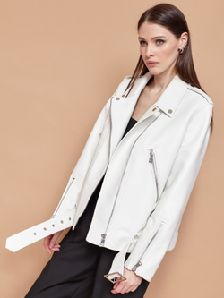 Косуха белая medium мягкая кожа