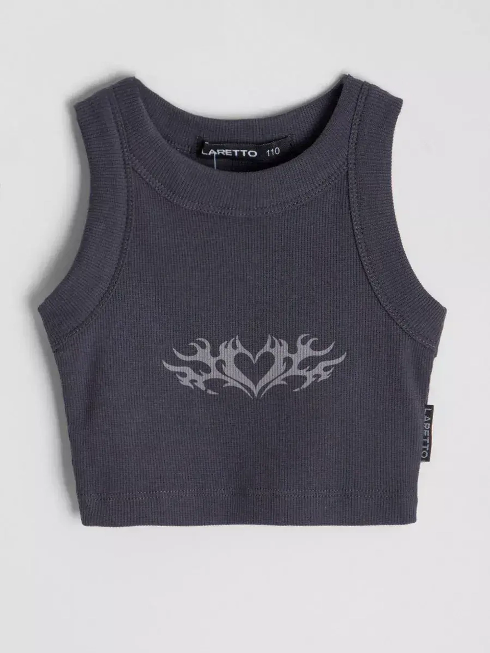 Летний кроп топ трикотажный детский