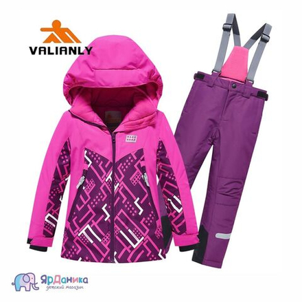 Зимний костюм Valianly фиолетово-розовый, Лего