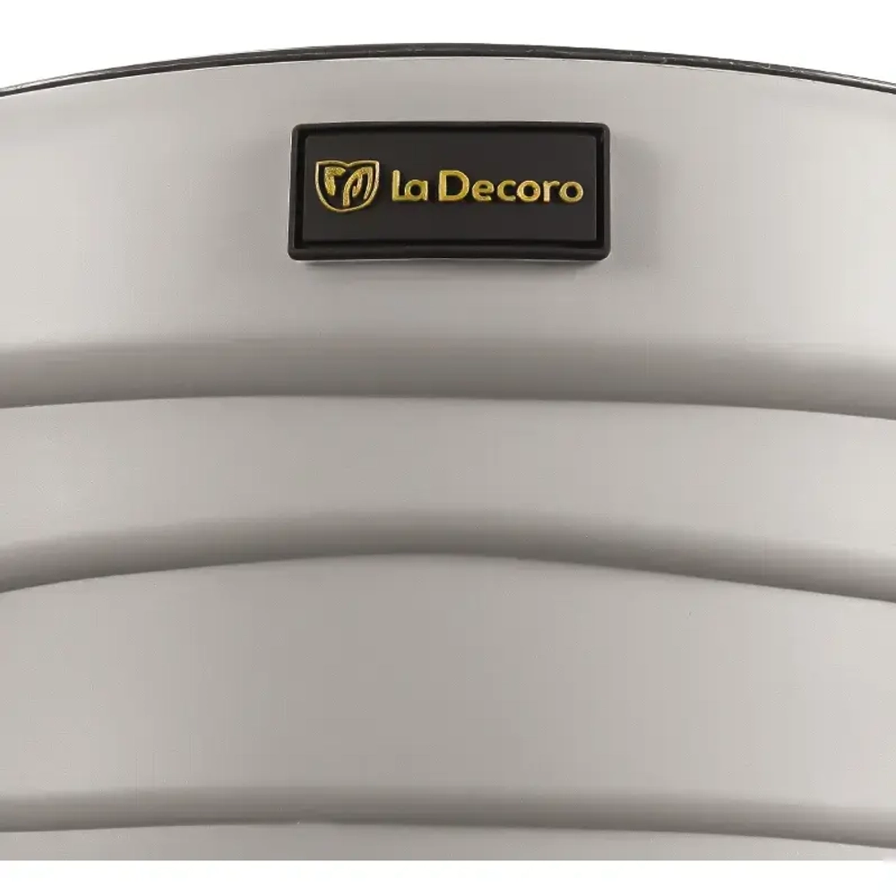 Кашпо для цветов пластиковое 7,5л d-27,1см «Бархан» Серый жемчуг