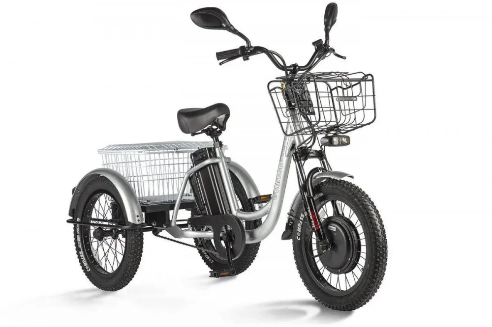 Электротрицикл Eltreco Porter Fat 700 с корзиной