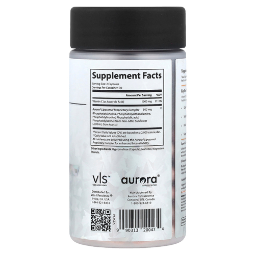 Aurora Nutrascience, витамин C, 60 капсул