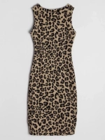Платье для девочки летнее, леопардовое