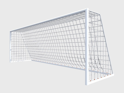 Футбольные ворота мобильные с алюминиевой рамой основания 7,32х2,44х1,9 м