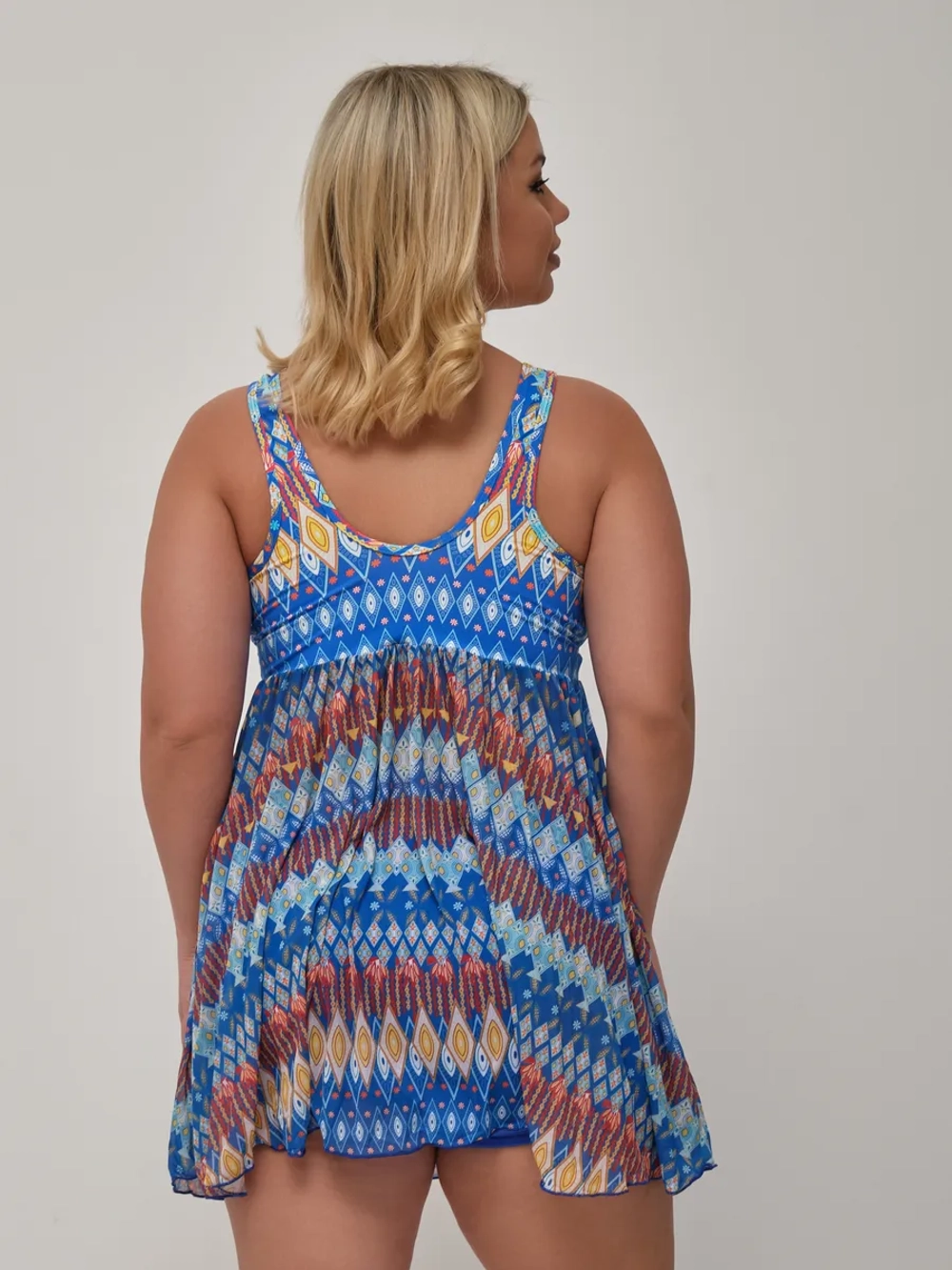 купальник танкини больших размеров с шортами раздельный