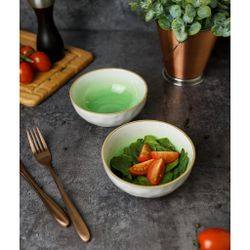 Салатник 360 мл d 12,8 см h5,5 см зеленый фарфор "The Sun Eco" P.L. Proff Cuisine [6]