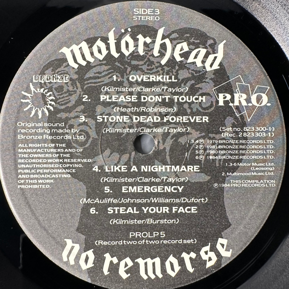 Motorhead ‎– No Remorse 2LP (Англия 1984г.) Limited Edition