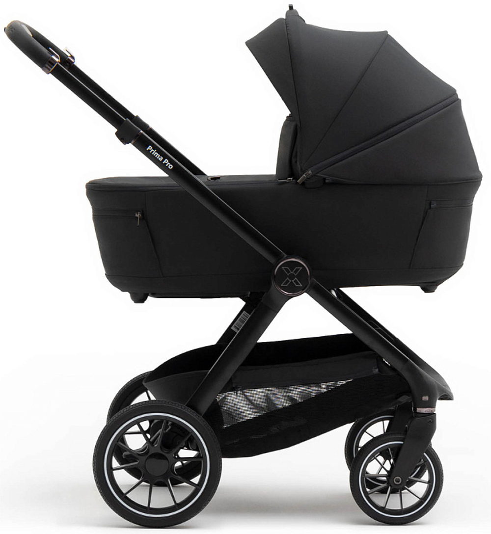 Коляска Agex Prima Pro 3 в 1 с автокреслом i-Safe Black Midnight Grey (Темно-серый)