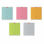 Тетрадь школьная А5 12л косая линия,ассорти "Классика Nature Colors" (Erich Krause) микс цветов (комплект 5 шт)