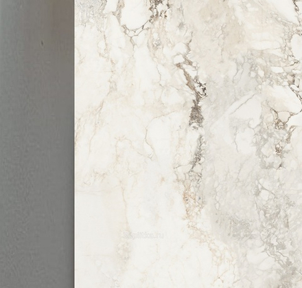 Стол ПУАНТО 200  BRECHA CREMA ELEGANCE, керамика / Латте каркас М-City