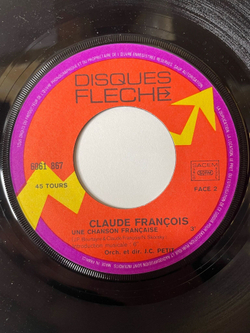 Винтажная виниловая пластинка LP Claude Francois 17 Ans (France 1975) 7 дюймов