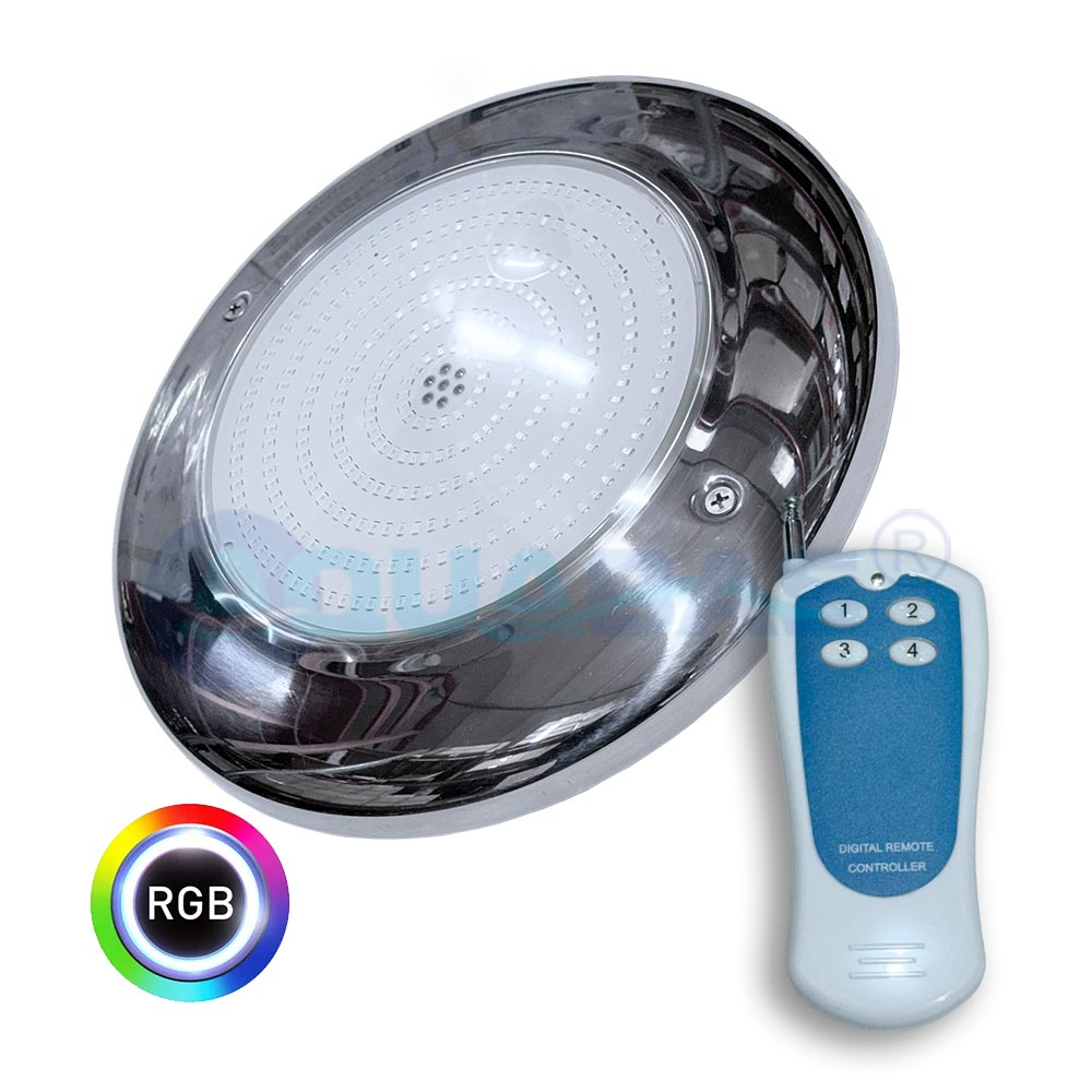 Прожектор светодиодный 18Вт AML RGB 260мм 12В оправа н/с AISI 316 (HX-WH260-252SS)