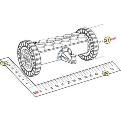 Подвижная платформа 46x26x21 см GigaBloks 10"