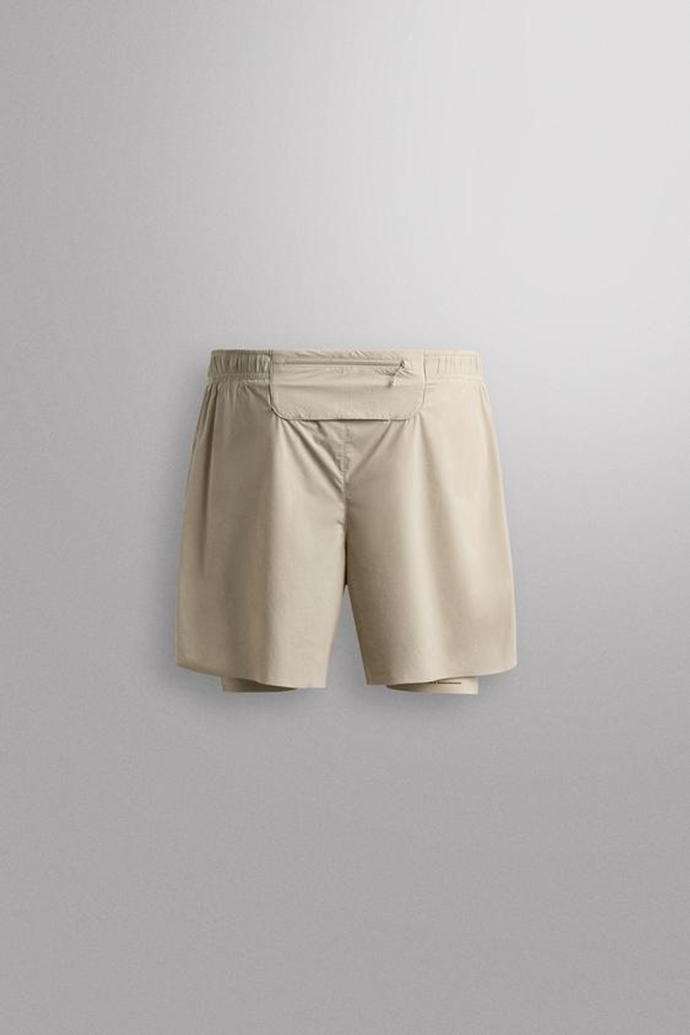 ZARA ШОРТЫ ДЛЯ БЕГА 2 В 1, СЕРЫЙ/БЕЖЕВЫЙ