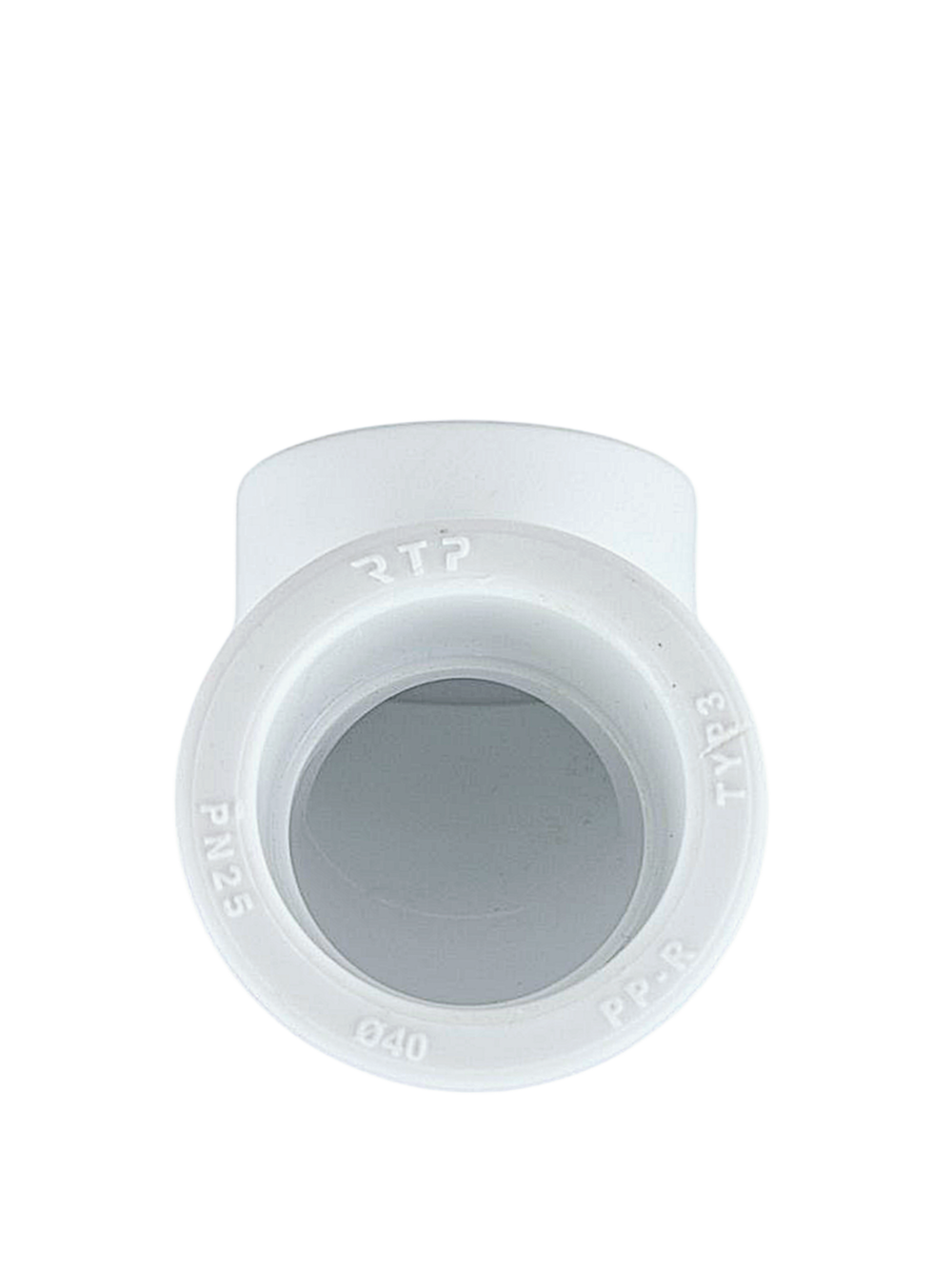 Угольник PPR  40х90, PN25 белый, РТП (80/10)