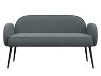 Диван прямой Лига-086 РОГОЖКА Амур 07 серый