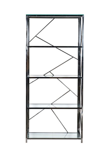 Стеллаж Garda Decor прозрачный-xром GY-SH8711BL