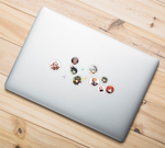 Наклейки Геншин Импакт, стикерпак Genshin Impact, стикербомбинг, наклейки для детей и взрослых, большой набор, STICKER BOMBA