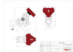 Балансировочный клапан 1/2" Valtec VT.054.N.04