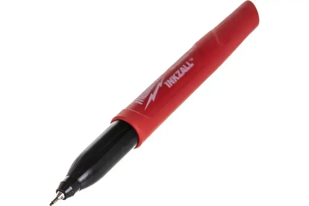 Тонкий маркер черный для стройплощадки, 4шт. Milwaukee INKZALL