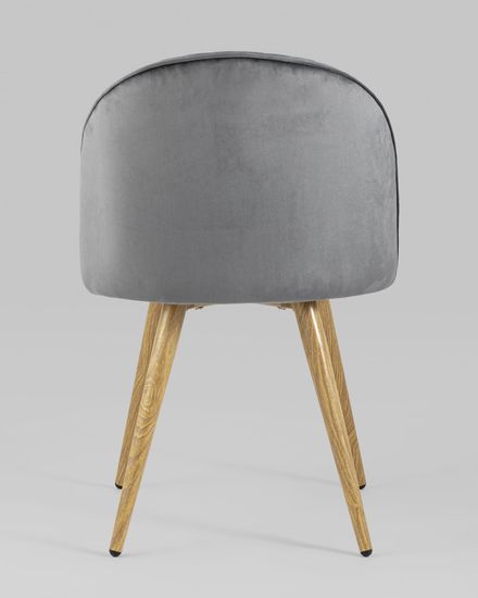 Стул Лион Страйпс велюр серый 4 шт