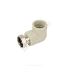 Угольник PP-R комбинированный серый Дн 25х1" с накидной гайкой VALFEX 10138125Г