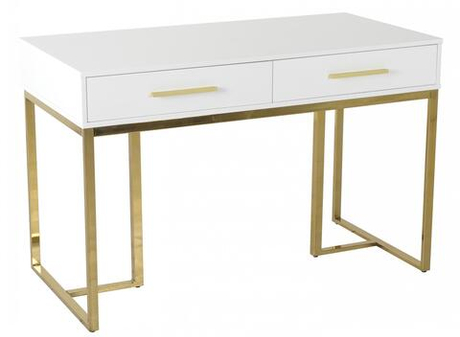 Стол-консоль Ist Casa Армада, 120х60х78 см, белый, золото