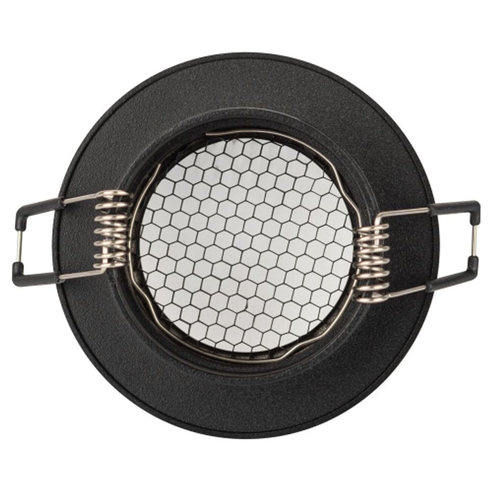 Светильник встраиваемый алюминиевый ЭРА KL109 BK под лампу MR16 GU5.3 черный матовый