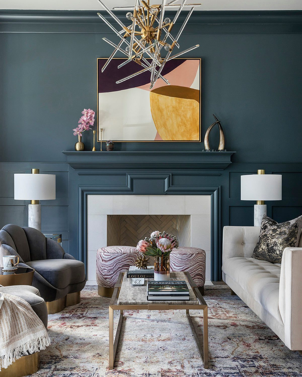 Золотая люстра “Гейл”