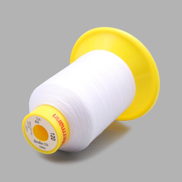 Нитка эластичная Gutermann Maraflex 120 (1500 метров), 1 кат. | _800 белый (Arta 001)
