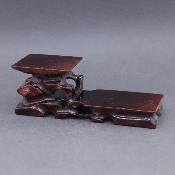 Подставка под посуду 2-х ярусная, дерево, 19/6,5см высота 7см