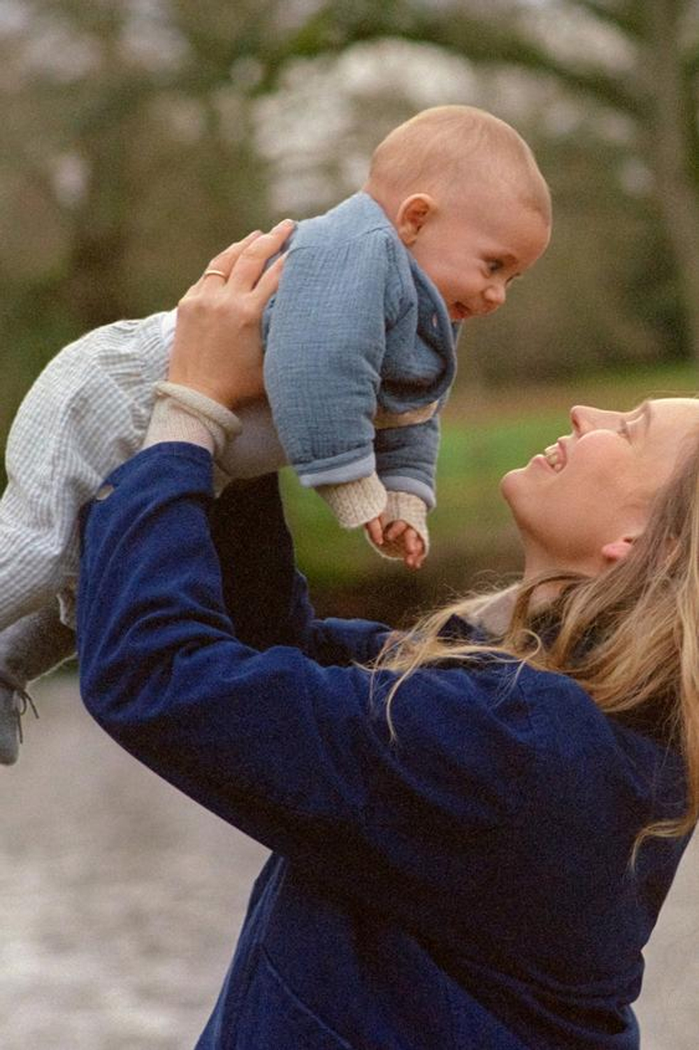 ZARA БРЮКИ ИЗ РЕЛЬЕФНОЙ ТКАНИ В КЛЕТКУ, ПЕСОЧНЫЙ/СИНИЙ