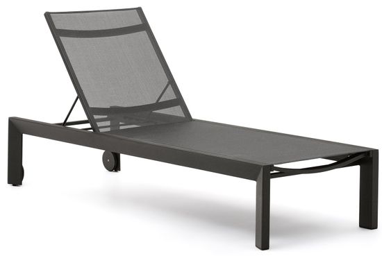 Canutells Алюминиевый шезлонг с черной отделкой Испания La Forma