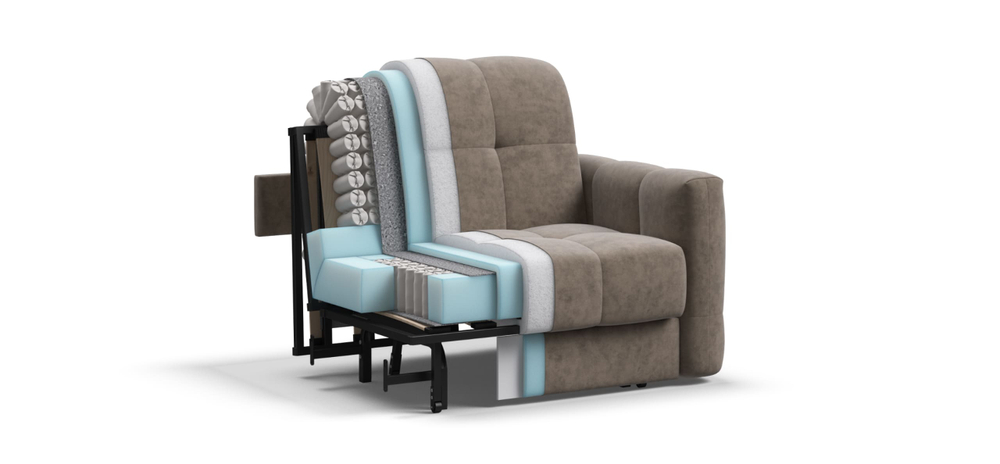 Босс Слип кресло-кровать Велюр Роял тауп