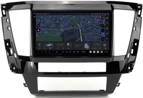 Магнитола для Mitsubishi Pajero Sport 3 2020-2024, Montero Sport (прямоугольный климат, рамка 9) - Kuberg DUDU7 EW-9638-2 QLed+2K, Android 13, Быстрейшая, UIS7870 (DUDU7), CarPlay, SIM-слот