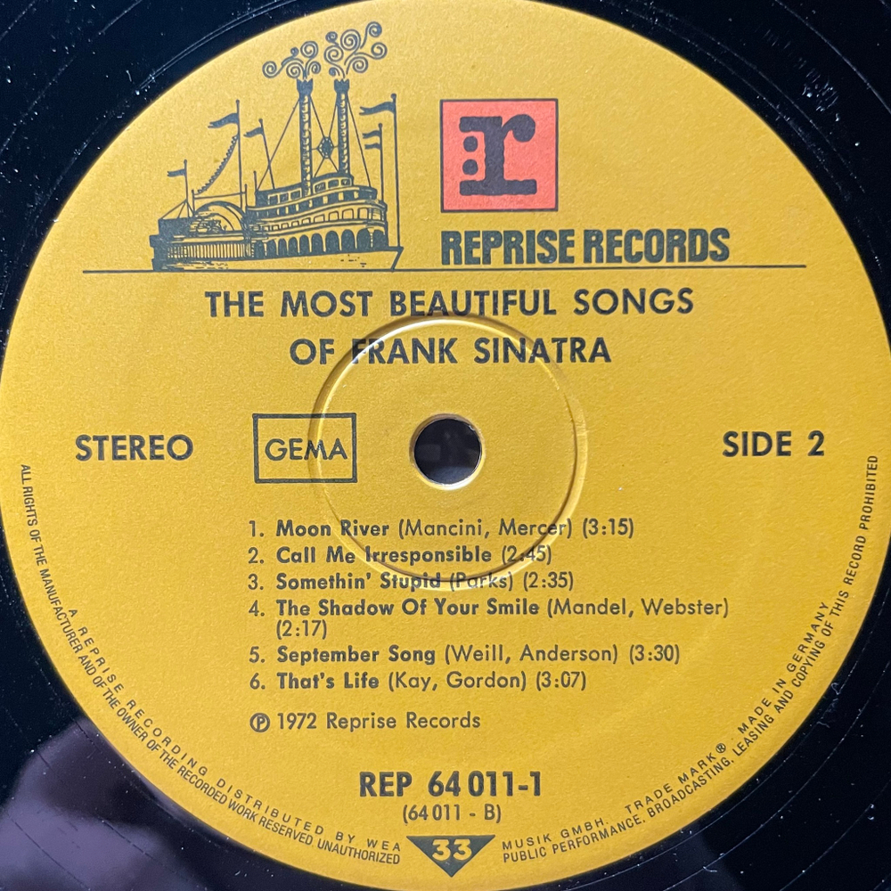 Frank Sinatra ‎– The Most Beautiful Songs Of Frank Sinatra 2LP (Германия 1973г.)