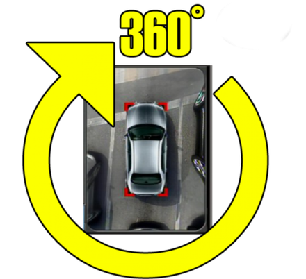 Комплект кругового обзора 360 для автомагнитол серии OL/2K - Carmedia OL-360-2K-3D