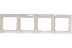 Рамка Legrand Valena 4-постовая слоновая кость 04187