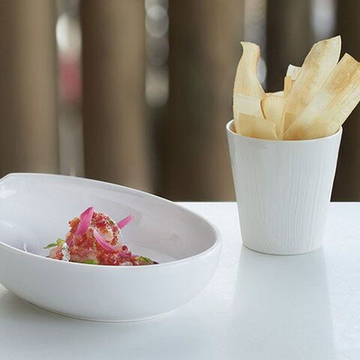 Стакан для горячих напитков «Арборесценс»;фарфор;180мл;D=80,H=85мм;слон.кость (Цвет: молочный)